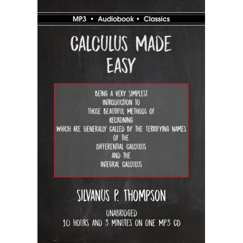 Calculus Made Easy By Silvanus P Thompson Mp3 Cd Audiobook In Dvd Case
