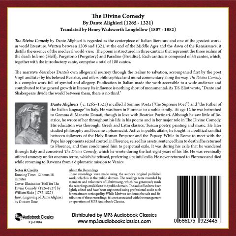The Divine Comedy by Dante Alighieri #classic_audiobooks