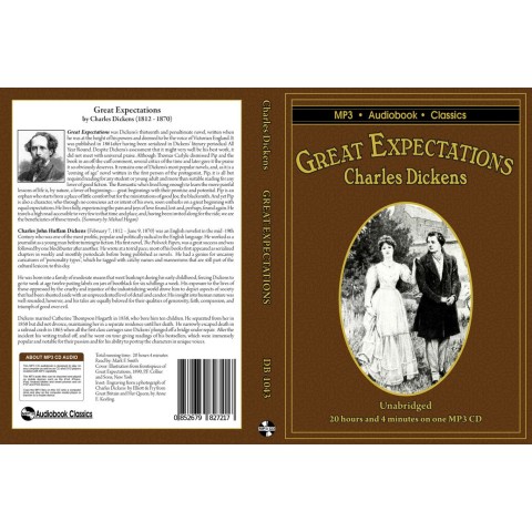 Great Expectations by Charles Dickens MP3 CD Audiobook in DVD case